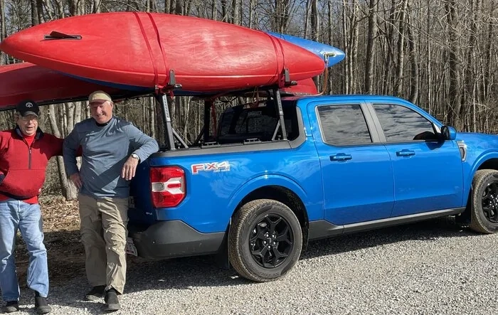 The Maverick w/ right bed rails and tonneau cover makes an excellent shuttle vehicle [plus TruXedo Pro X15 + Angry Elephant Rack]