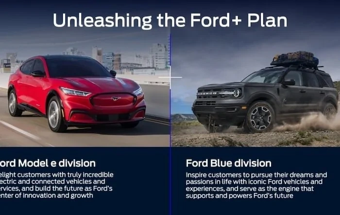 Ford Announces Separate “Model e” EV Division and “Model Blue” Internal Combustion Division