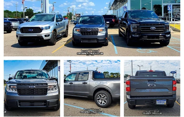 First Good Look at Carbonized Gray Maverick & Size Comparison vs Ranger vs F-150