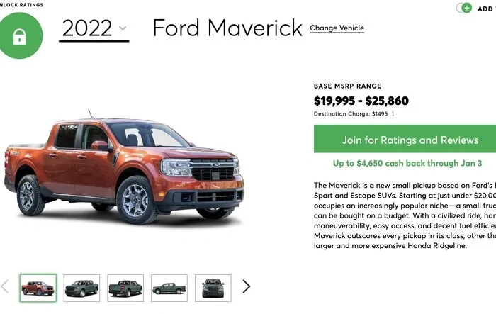 Consumer Reports Maverick XLT AWD Review