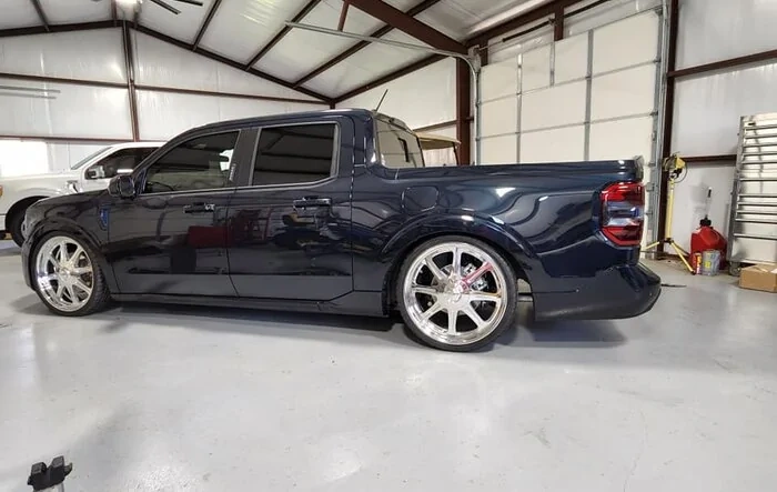 AWD Maverick Lowered on Air Bag Suspension and 22" Wheels