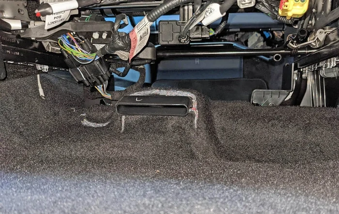 First look at footwell air vents on floor under Maverick front seats
