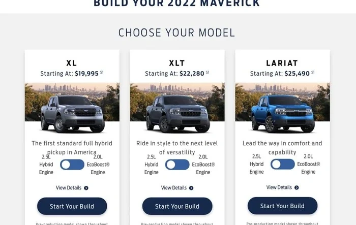 Build & Price Your 2022 Ford Maverick Now Up. What's Your Maverick Build?
