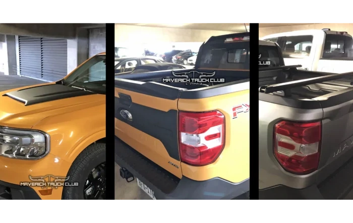 🔎 First Looks! 2022 Maverick Ford Accessories: Hood Scoop Kit, Tailgate Applique, Cab Roof Spoiler, Tailgate Spoiler, Yakima Low Profile Bed Rack
