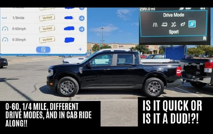 2022 Maverick Video demonstrating 0-60 Times, 1/4 Mile Times, Drive Modes, Plus MORE!