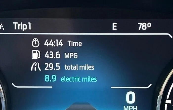 43.6 MPG Hybrid Maverick fuel mileage snapshot by Alex on Autos