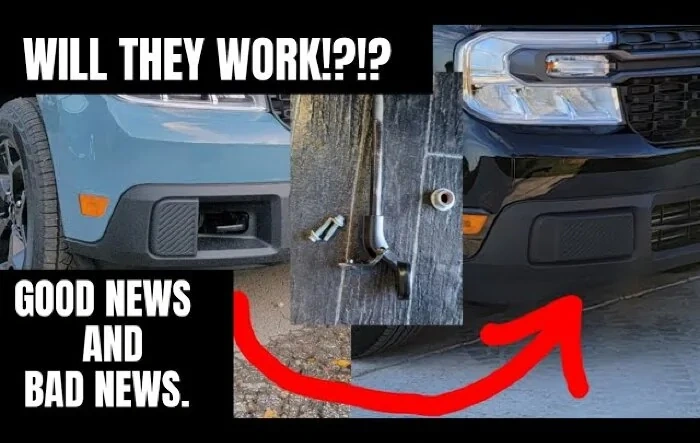 FX4 tow hook install on NON FX4 Package Maverick - doesn't fit [VIDEO]