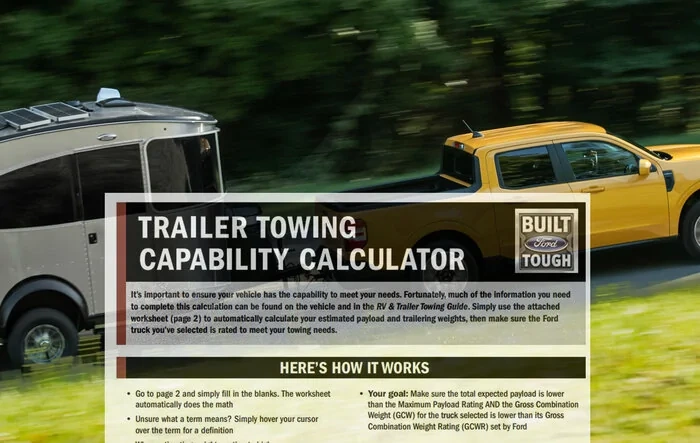 2022 Ford (Maverick) Towing Guide With Tow Capability Calculator
