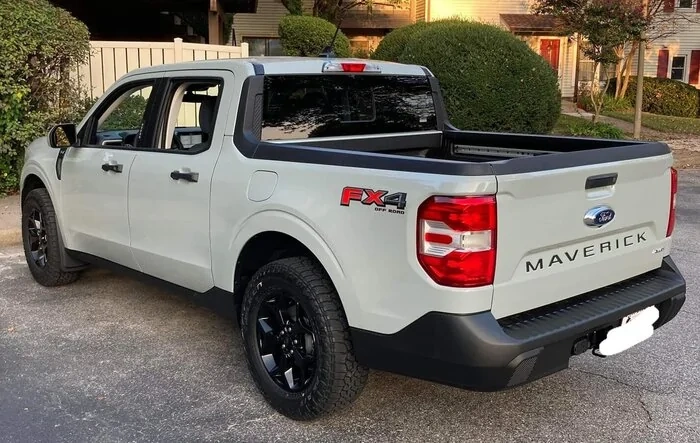 Maverick on Falken Wildpeaks A/T3W 245/65/17 Tires, Tailgate Lettering, Door Sills, Splash Guards