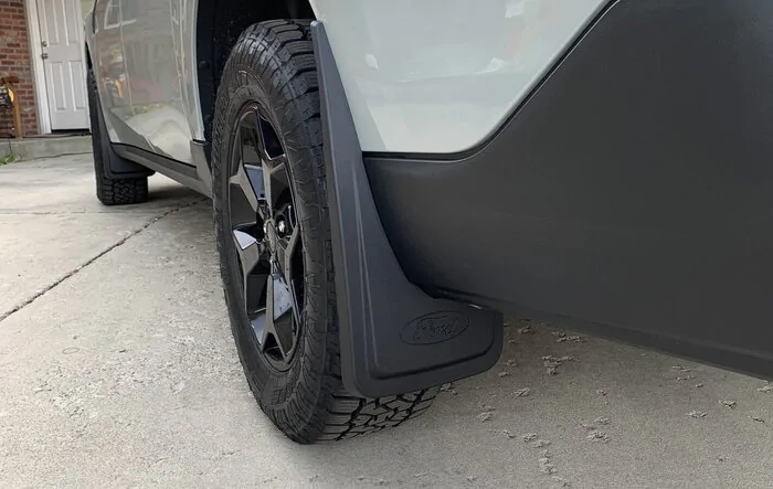 Front AND Rear Splash Guards installed (part numbers included)