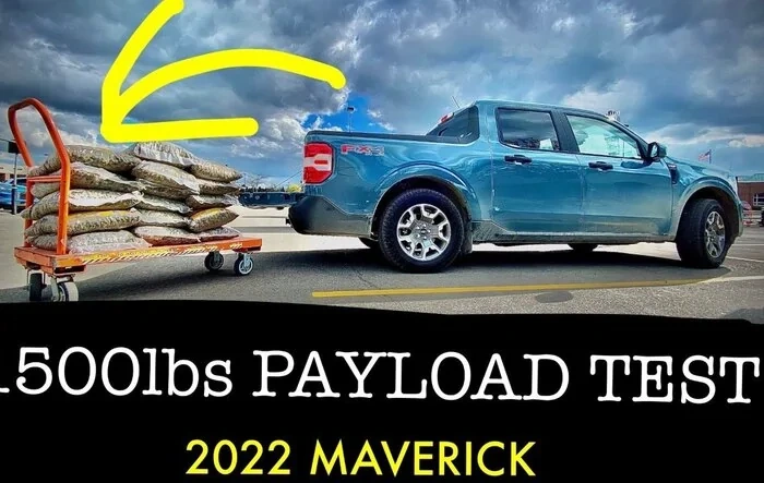Maverick payload capacity maxed out w/ 1500lbs in bed - test by owner