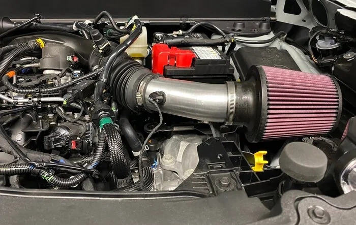 Buschur's 2.0 EcoBoost air intake dyno'd and ready. +26 whp and +17 ft lbs of torque