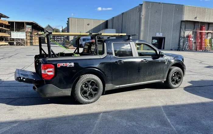 First big haul with new rack system! [1200lb of gravel and 8 - 2x4's]
