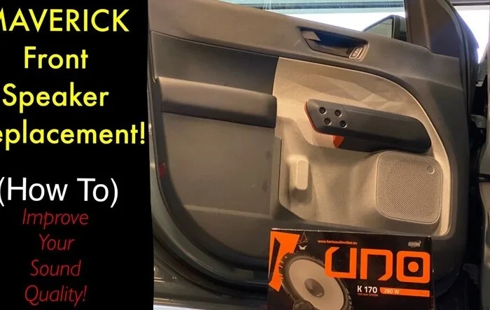 Door speakers replacement / upgrade on 2022 Maverick XLT -- how-to DIY video