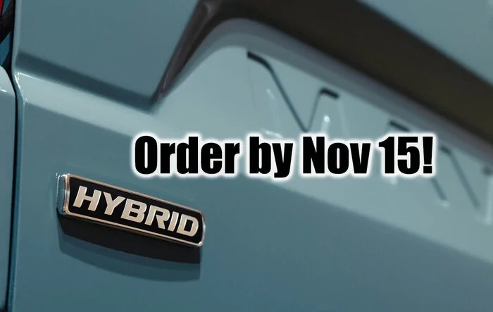 Attention: No New Hybrid Maverick orders after 11/15 (until Summer 2022)