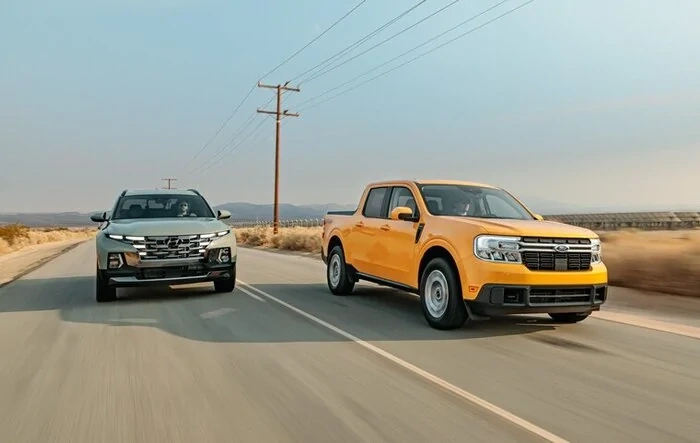 Motortrend Maverick Vs. Santa Cruz review : "Who knew small trucks could be this exciting?"