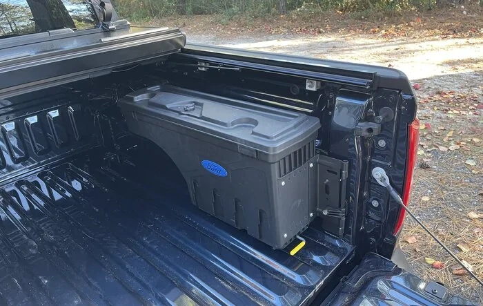 Ford bed toolbox installed