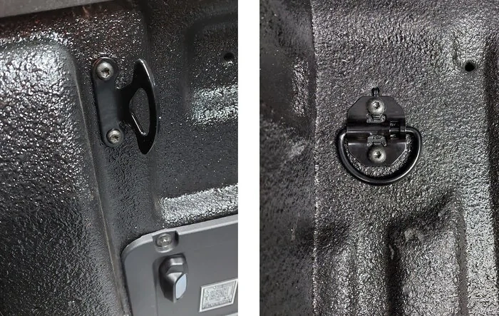 Factory OEM FORD part numbers for Maverick bed D-Rings and rear side tie hooks for XL (with installed pics)