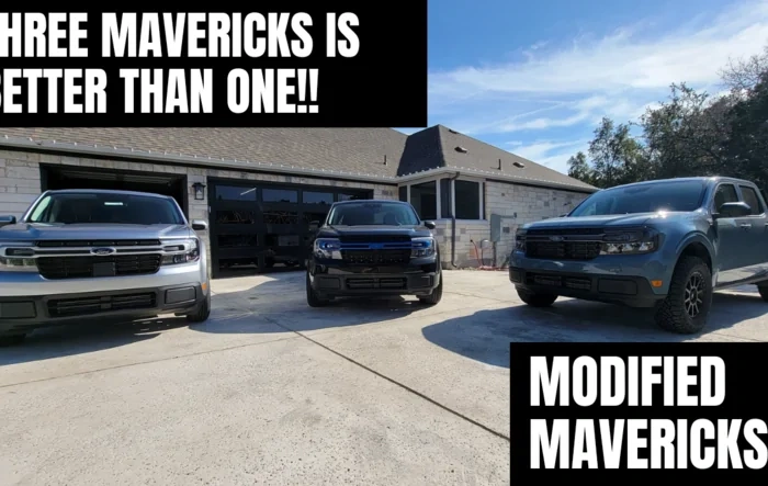 3 modified Mavericks - lifts / wheels / tires / headlights / taillights