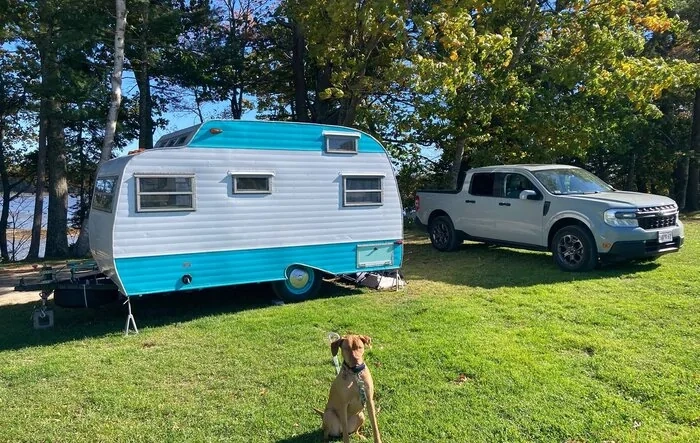 Towing a camper trailer w/ my Maverick Hybrid