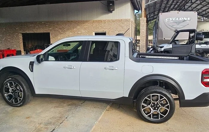 Fender Flares installed on 2025 Maverick Space White