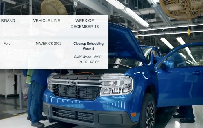 ⏱ Maverick Scheduling Upcoming Week (12/13) For Production Build Weeks: 1/3/22 – 2/21/22