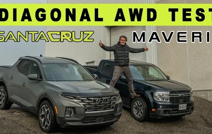 AWD diagonal test - Maverick vs Santa Cruz