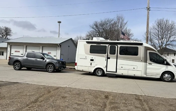 Yes! 2025 Maverick Hybrid AWD can be recreationally flat towed.