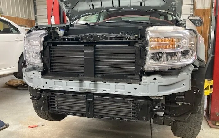 Buschur Maverick 2.0 EcoBoost front mount intercooler FMIC development