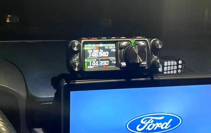 Completed ham radio installation, 2025 XL