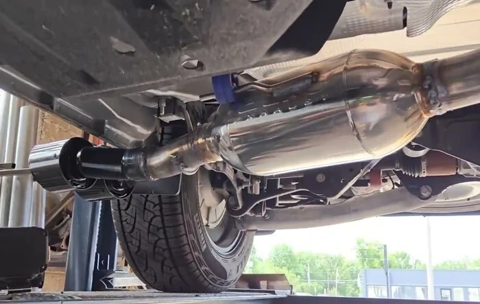 Installed exhaust on EcoBoost Maverick over the weekend.