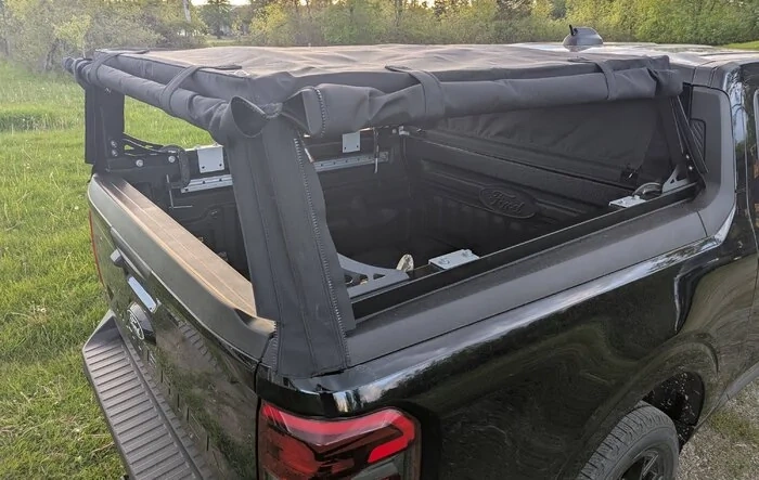 WildTop Soft Canvas Truck Cap/Rack Installed