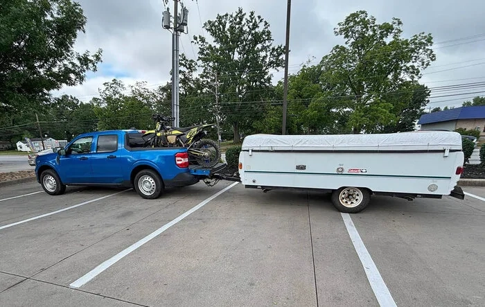 540 Mile Trip w/ Loaded 2025 Ecoboost (towing pop-up camper and hauling dirt bike in bed)