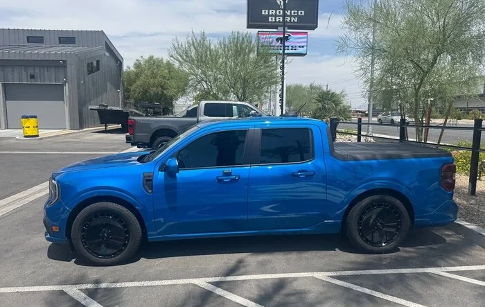 Eibach lowering springs installed on Maverick Lobo