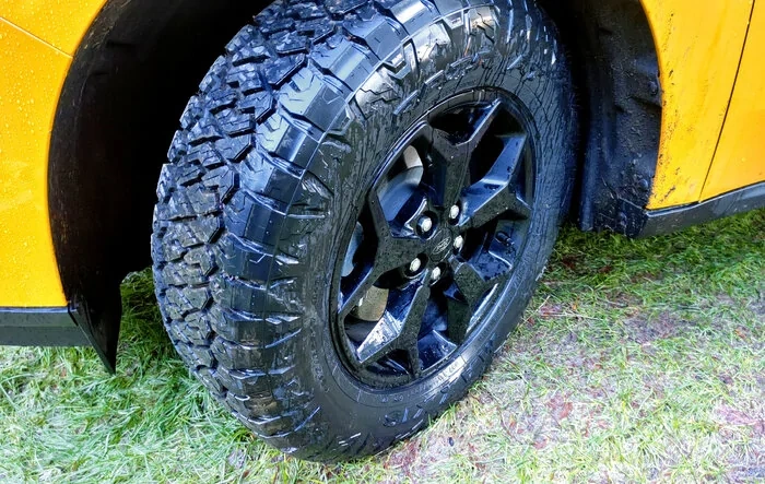 245/65-17 MAXXIS RAZR AT's on my Cyber Orange Lariat Maverick