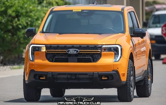 Orange Fury Metallic Ford Maverick Spied!