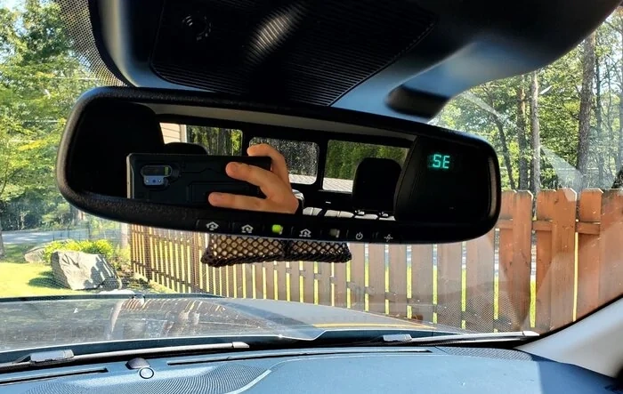 Auto-Dimming Mirror with Homelink Garage Door Opener Installed! DIY how-to tutorial