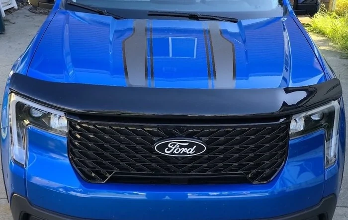 Husky Liners Hood Bug Shield Installation with the Black Appearance Package