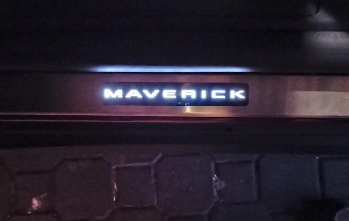 Ford lighted door sills installed