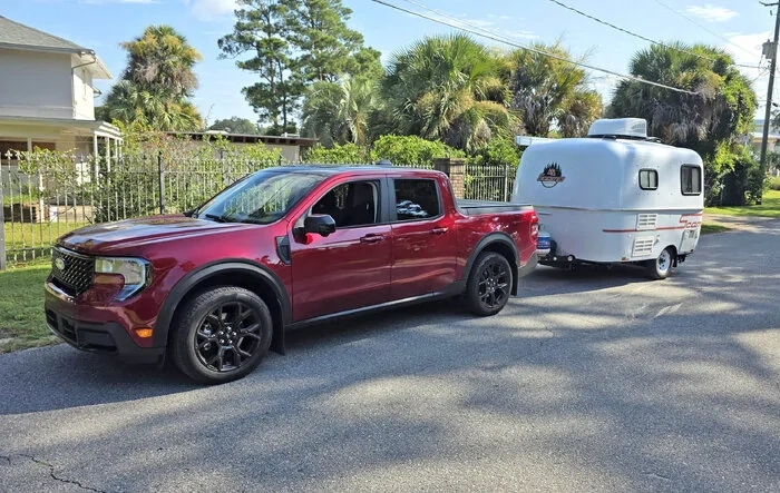 Picked up & towed my new Scamp 13 ft trailer!