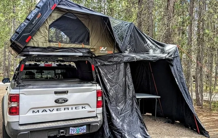 Roof Top Tent (RTT) shakedown camping trip with Maverick Tremor