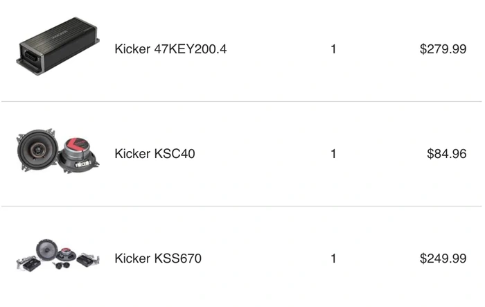 Carlitos' Birthday Stereo Upgrade Notes (Kicker Stuff in 2023 XLT Non-Sync Stereo)