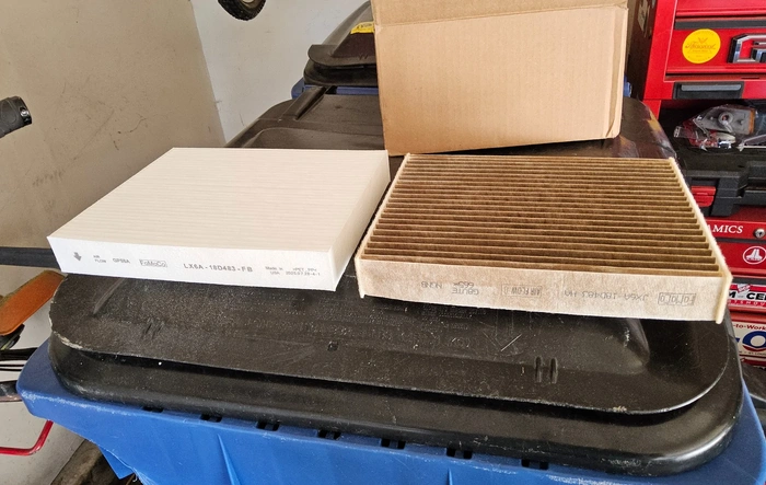 21,600 cabin filter change.