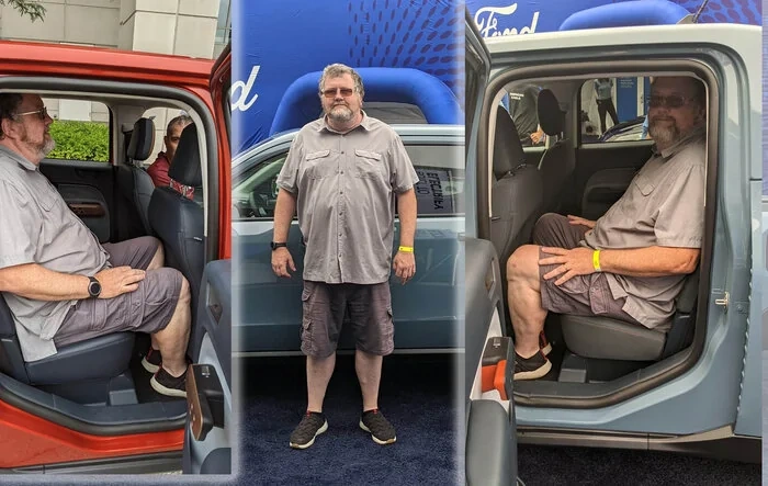 Rear legroom in Maverick for big & tall people / passengers - 6'4" tested