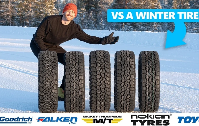 Comparison Test: Best All-Terrain A/T Tires For Winter, Snow & Ice