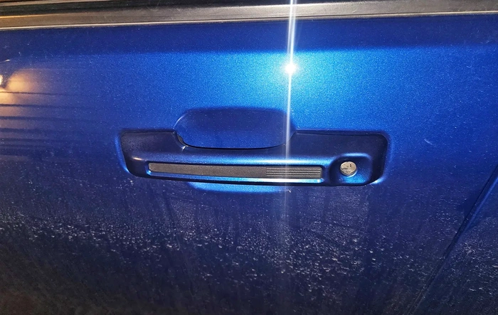 Add painted door handles on lower trims (easy DIY mod)