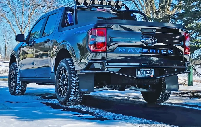 My custom rear flaps on my Tremor
