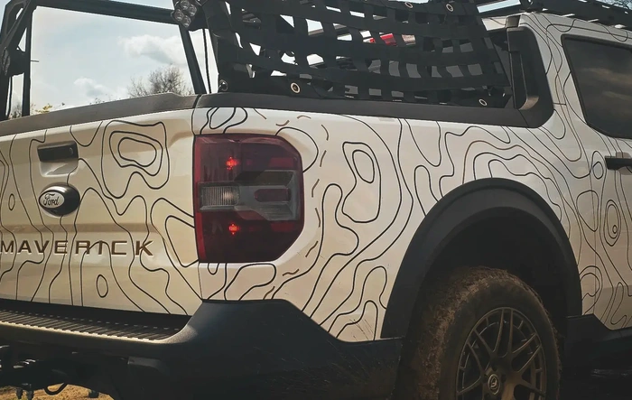 Maverick Topo Vinyl Wrap (Matte Black + Penny Bronze)