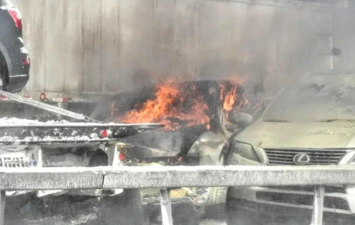 Another one bites the dust... my Maverick burned down in 30 car pileup
