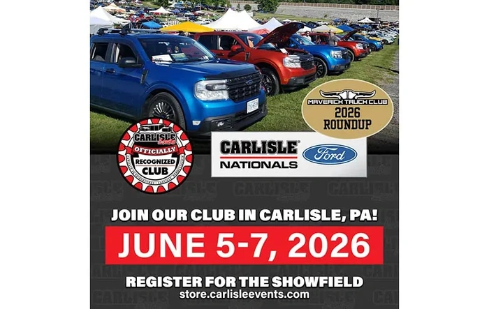 REGISTER NOW • 2026 CARLISLE FORD NATIONALS • June 5-7, 2026